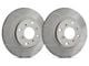 SP Performance Peak Series Slotted Rotors with Gray ZRC Coating; Front Pair (05-10 Mustang V6)