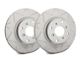 SP Performance Peak Series Slotted Rotors with Gray ZRC Coating; Front Pair (05-10 Mustang GT; 11-14 Mustang V6)