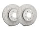 SP Performance Peak Series Slotted Rotors with Gray ZRC Coating; Front Pair (84-86 Mustang SVO)