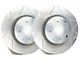 SP Performance Peak Series Slotted Rotors with Silver ZRC Coated; Front Pair (94-04 Mustang GT, V6)