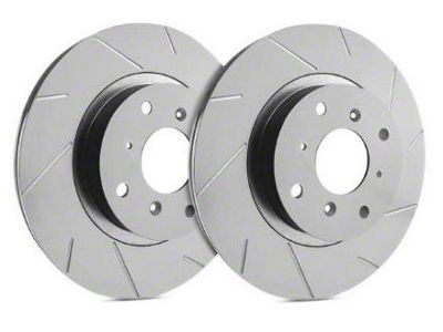 SP Performance Slotted Rotors with Gray ZRC Coating; Front Pair (1979 5.0L Mustang; 82-83 Mustang; 84-86 5.0L Mustang; 87-93 2.3L Mustang)