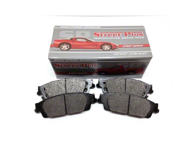SP Performance Street Plus Semi-Metallic Brake Pads; Front Pair (05-10 Mustang GT, V6)