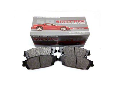 SP Performance Street Plus Semi-Metallic Brake Pads; Front Pair (11-14 Mustang GT w/o Performance Pack)