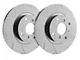 SP Performance Slotted Rotors with Gray ZRC Coating; Front Pair (94-04 Mustang GT, V6)