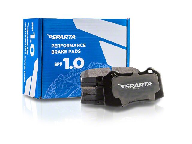 Sparta Evolution SPP 1.0 Performance Brake Pads; Front Pair (94-04 Mustang GT, V6)