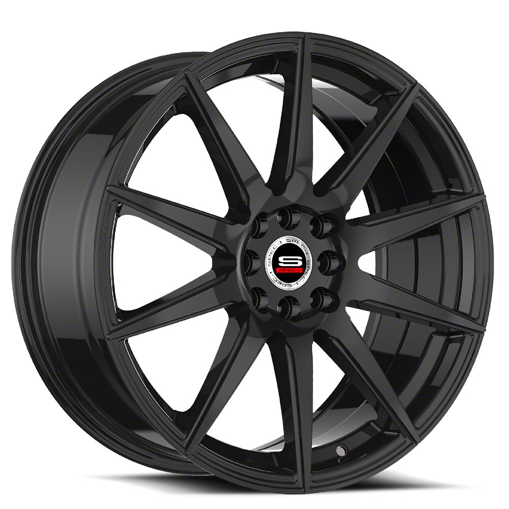 Spec-1 Camaro SP-51 Gloss Black Wheel; 20x8.5; 38mm Offset