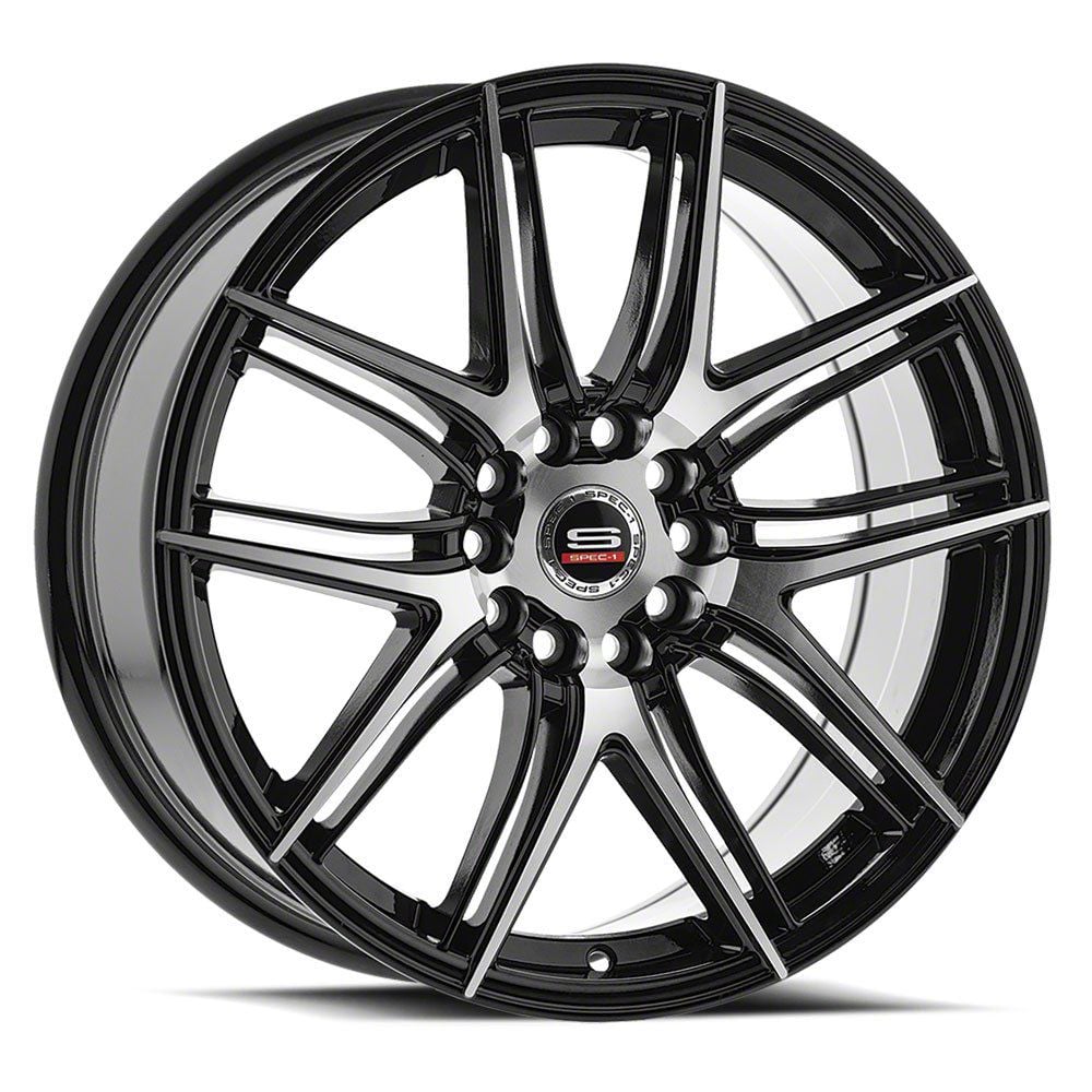 Spec-1 Camaro SP-56 Gloss Black and Machined Wheel; 20x8.5 Spec-1 Camaro SP-56 Gloss Black and Machined Wheel; 20x8.5