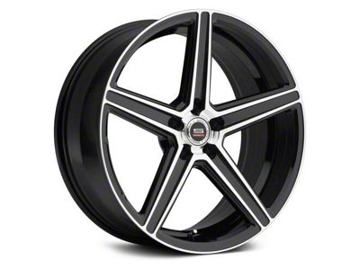 Spec-1 SP-8 Gloss Black Machined Wheel; 20x9 (08-23 RWD Challenger, Excluding Widebody)