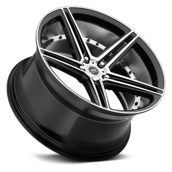 Spec-1 Challenger SPM-77 Gloss Black Machined Wheel; 20x9