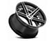 Spec-1 SPM-77 Gloss Black Machined Wheel; 20x9 (11-23 RWD Charger, Excluding Widebody)