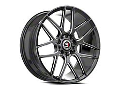 Spec-1 SP-78 Gloss Black and Milled Wheel; 16x7.5; 30mm Offset (79-93 Mustang w/ 5-Lug Conversion)