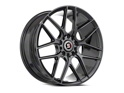 Spec-1 SP-78 Gloss Black Wheel; 16x7.5; 30mm Offset (79-93 Mustang w/ 5-Lug Conversion)