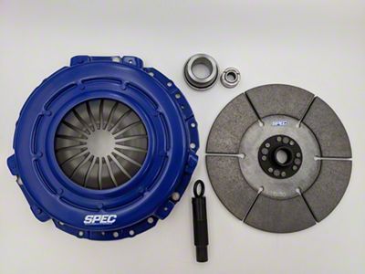 Spec E-Trim Super Twin Sintered Iron Clutch Kit with 8-Bolt Flywheel; 10-Spline (99-04 Mustang Cobra, Mach 1)