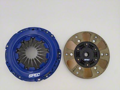 Spec Stage 2+ Carbon/Kevlar Clutch Kit; 10-Spline (05-10 Mustang V6)