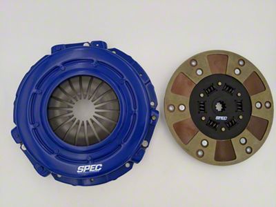 Spec Stage 2+ Carbon Clutch Kit; 10-Spline (94-04 Mustang V6)