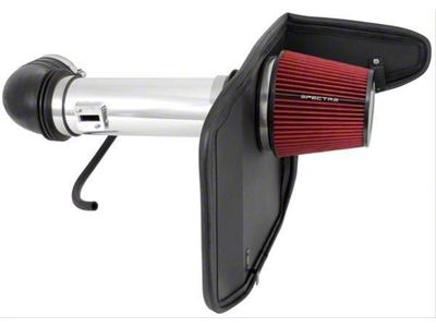 Spectre Performance Cold Air Intake with Red Filter; Polished (10-15 Camaro SS)