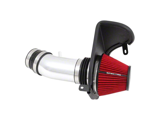 Spectre Performance Cold Air Intake with Red Filter; Polished (12-23 6.4L HEMI Charger)