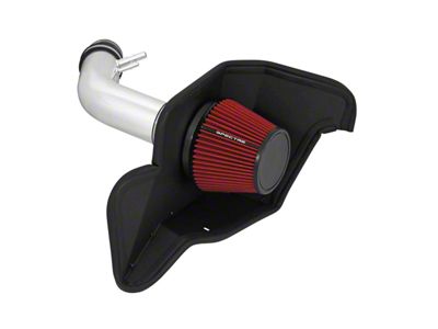 Spectre Performance Cold Air Intake with Red Filter; Polished (15-17 Mustang V6)