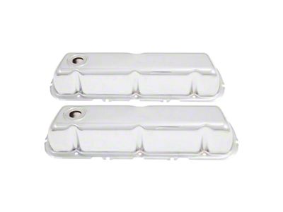 Spectre Valve Covers; Chrome (79-95 V8 Mustang)