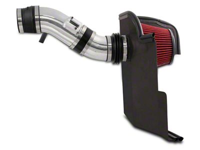 Spectre Performance Cold Air Intake with Red Filter; Polished (11-14 Mustang V6)