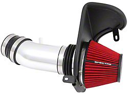 Spectre Performance Cold Air Intake with Red Filter; Polished (11-23 6.4L HEMI Challenger w/o Shaker Hood)