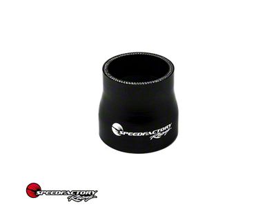 SpeedFactory Racing Silicone Reducer Coupler; 3-Inch to 3.50-Inch; Black