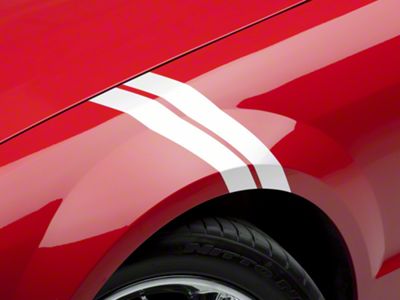 SpeedForm Hash Marks; White; Left Side (05-09 Mustang)