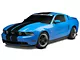 SpeedForm GT500 Style Stripes; Matte Black; 10-Inch (10-14 Mustang)