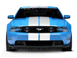 SpeedForm GT500 Style Stripes; White; 10-Inch (10-14 Mustang)