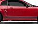 SpeedForm Rocker Stripes with AmericanMuscle Logo; Matte Black (10-14 Mustang)