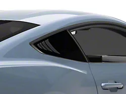 SpeedForm Quarter Window Accent Decals; Matte Black (2024 Mustang Fastback)