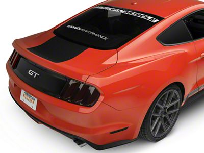 SpeedForm Rear Decklid Accent Decal; Matte Black (24-25 Mustang)