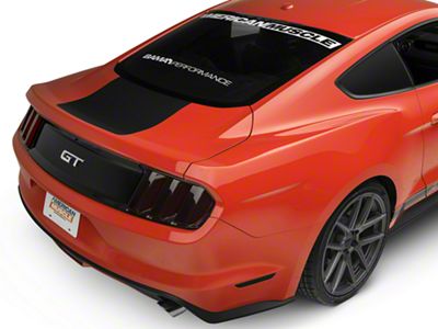 SpeedForm Rear Decklid Accent Decal; Matte Black (2024 Mustang)