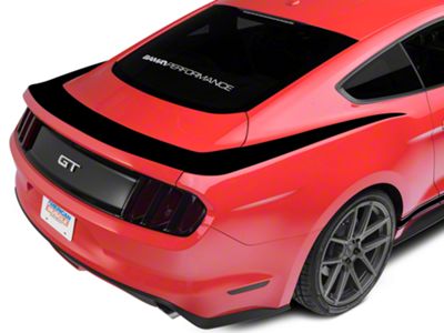 SpeedForm Upper Rear Surround Decal; Gloss Black (2024 Mustang)