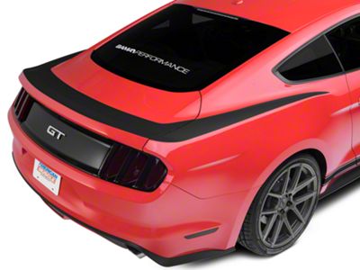 SpeedForm Upper Rear Surround Decal; Matte Black (24-25 Mustang)