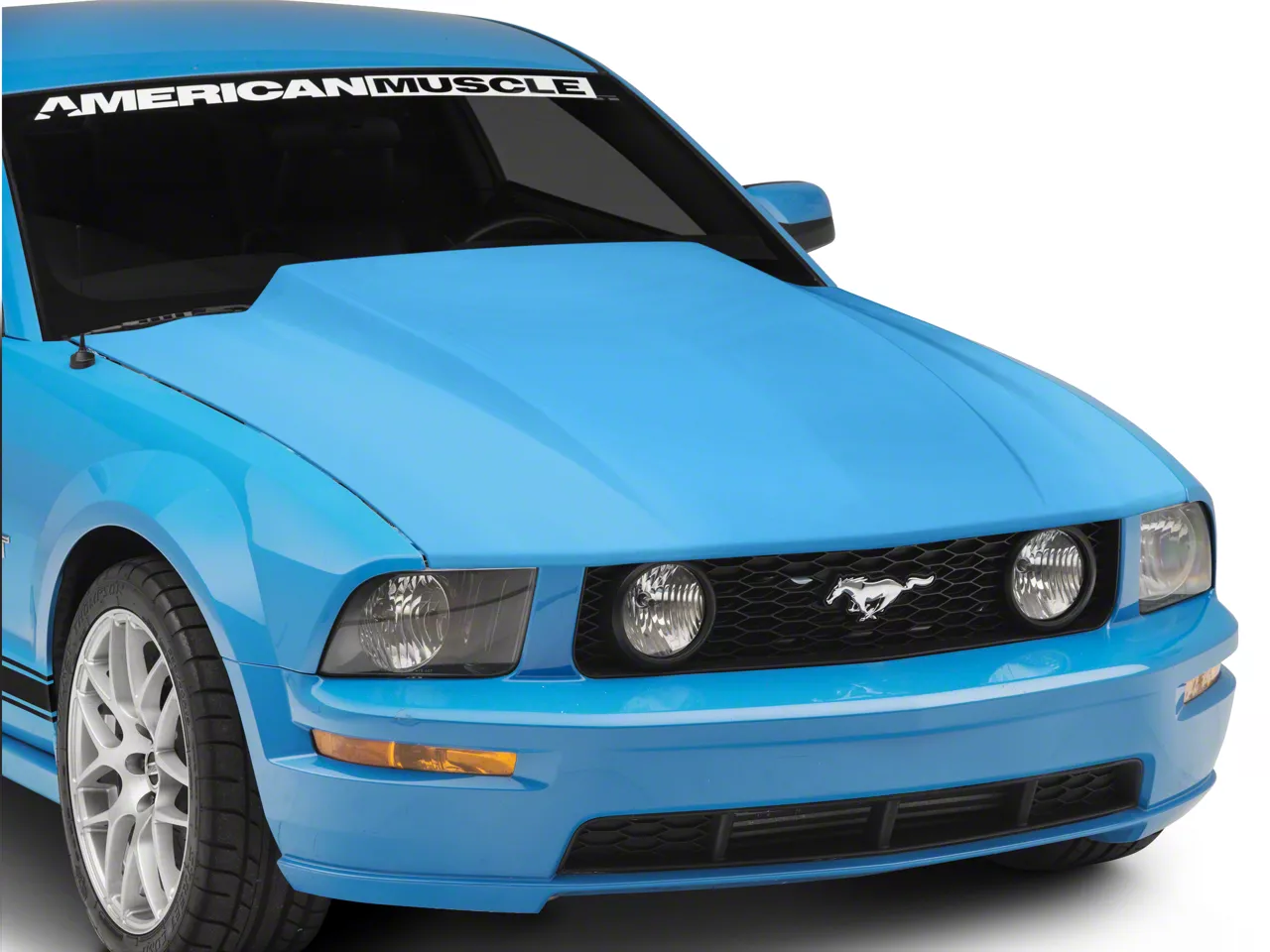 SpeedForm Mustang 3-Inch Cowl Hood; Unpainted 403147 (05-09