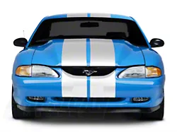 SpeedForm GT500 Style Stripes; White; 10-Inch (94-98 Mustang)