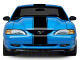 SpeedForm Super Snake Style Stripes; Gloss Black (94-98 Mustang)