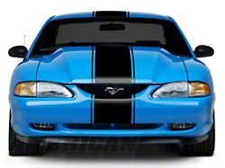 SpeedForm Super Snake Style Stripes; Gloss Black (94-98 Mustang)