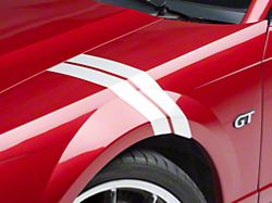 SpeedForm Hash Marks; White; Left Side (99-04 Mustang)