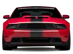 SpeedForm Super Snake Style Stripes; Matte Black (99-04 Mustang)