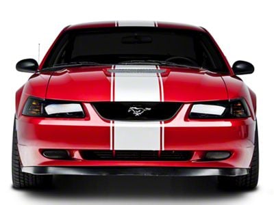 SpeedForm Super Snake Style Stripes; White (99-04 Mustang)