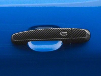 SpeedForm Door Handle Covers; Carbon Fiber (16-24 Camaro)