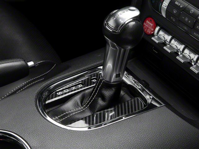 SpeedForm Mustang Automatic Shifter Trim; Carbon Fiber Style 405178 (15 ...