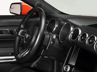 SpeedForm Instrument Panel Trim; Carbon Fiber Style (15-23 Mustang)