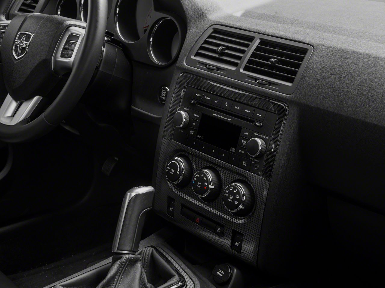 SpeedForm Challenger Center Dash Trim; Carbon Fiber CH16935 SpeedForm Challenger Center Dash Trim; Carbon Fiber CH16935