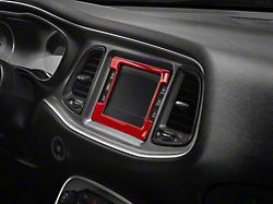 SpeedForm Center Dash Trim; Red Carbon (15-23 Challenger)