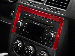 SpeedForm Center Dash Trim; Red Carbon (08-14 Challenger)