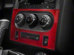SpeedForm Control Panel Trim; Red Carbon (08-14 Challenger)