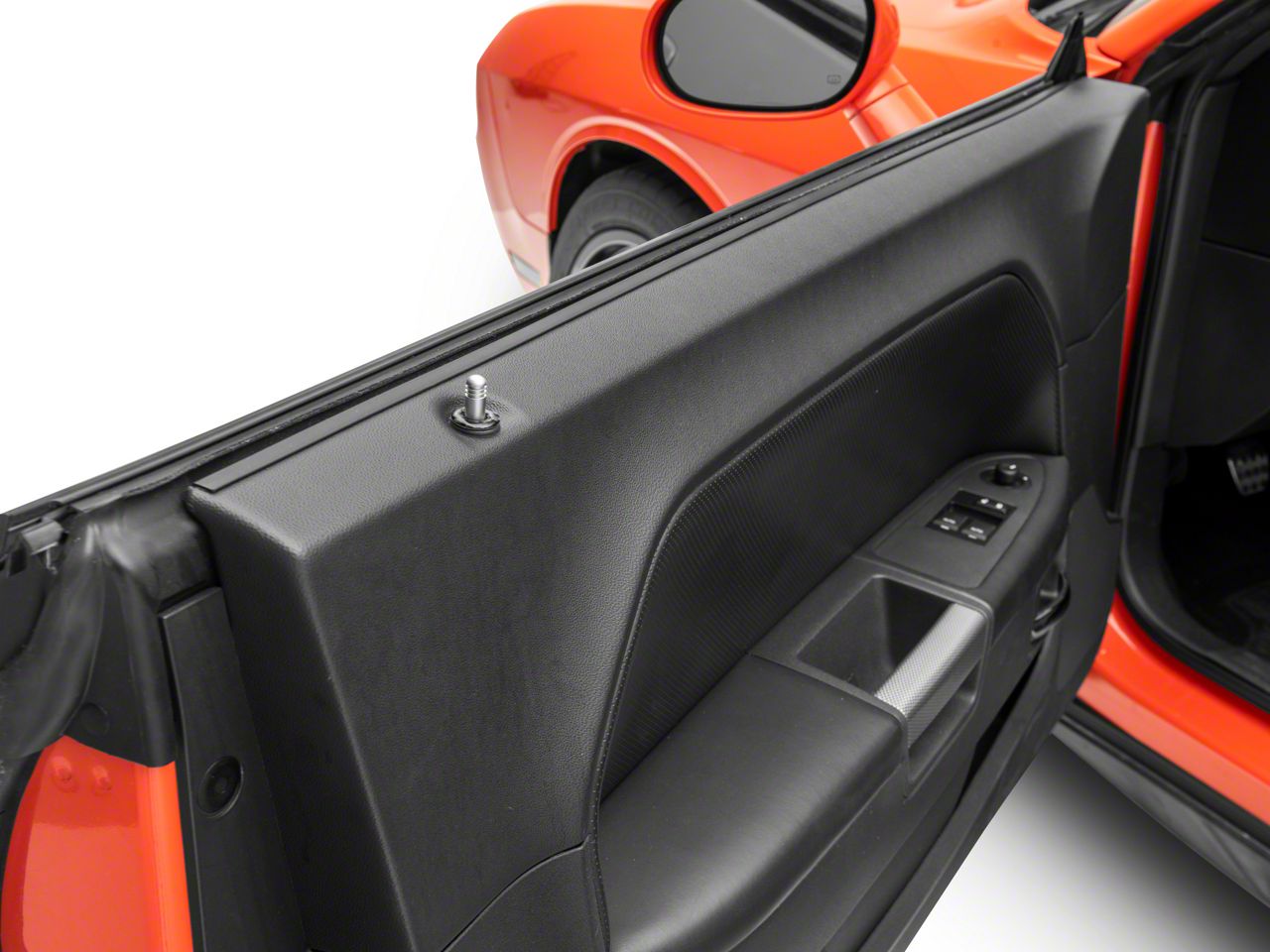 SpeedForm Challenger Door Lock Trim; Carbon Fiber CH16597 (08-14